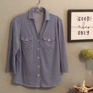 J. McLaughlin patterned shirt